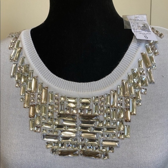 Roz & Ali Women’s White Sweater Size Small - Picture 3 of 12